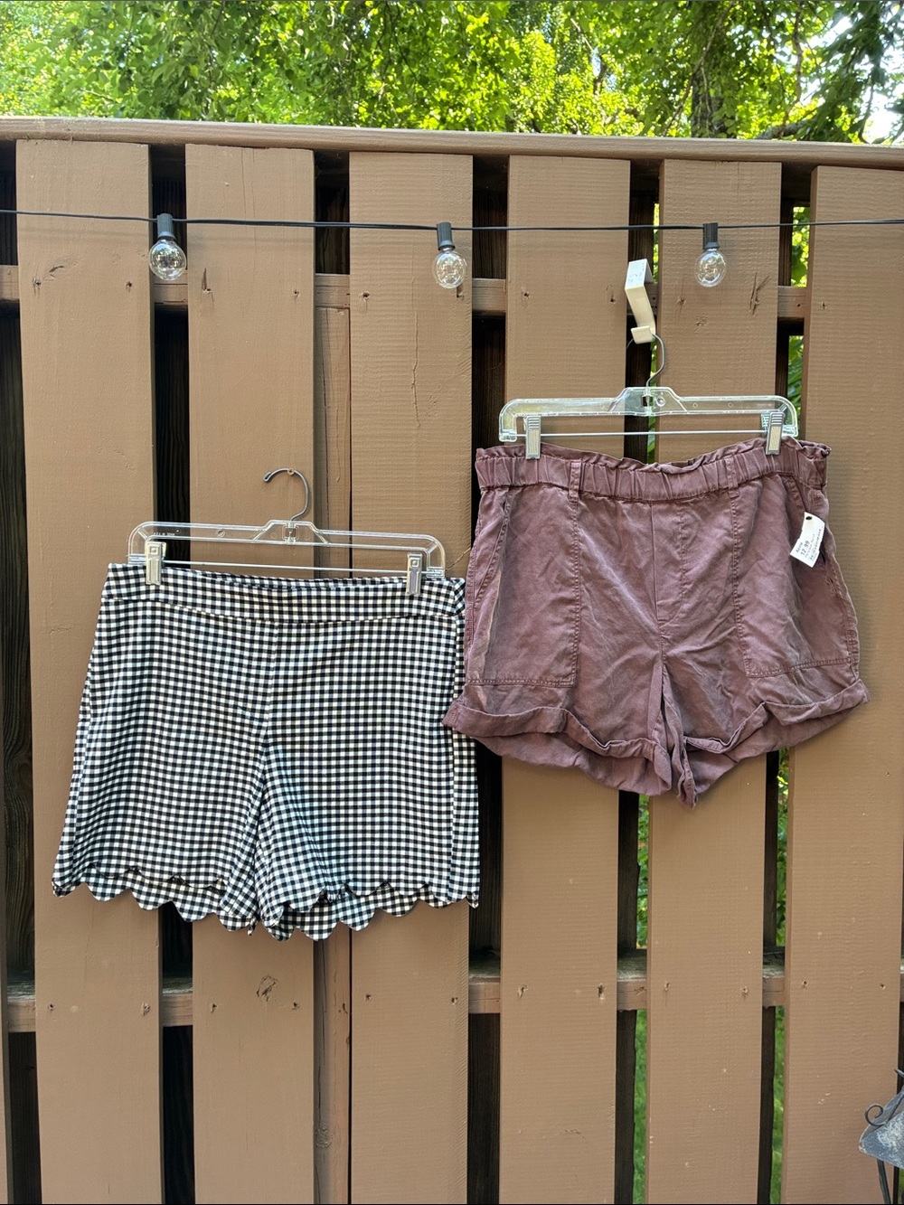 Two Pairs Shorts, Scalloped Edge B & W (10), Aerie Silky Brown NWT (M)